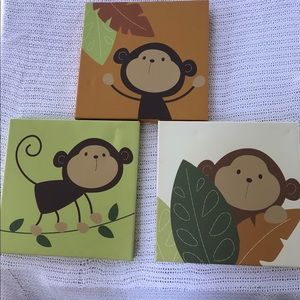 Kids Line Carter’s Monkey wall art